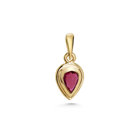 Pear Coil Pendant