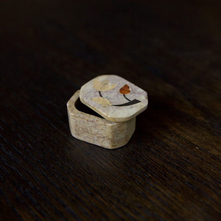 Small Octagon Marble Box