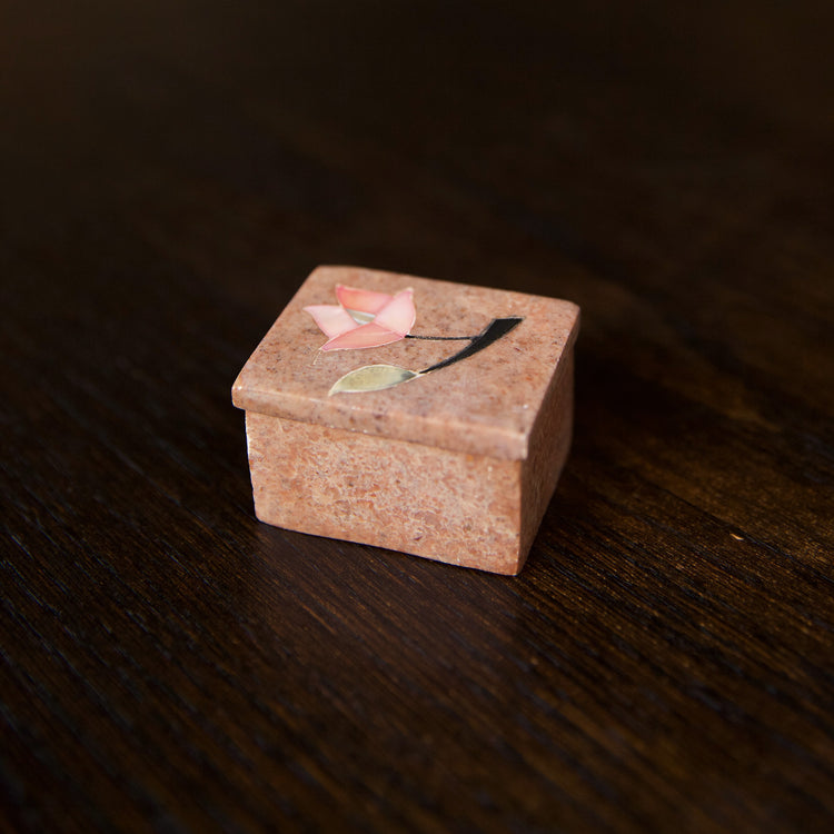 Small Pink Marble Box