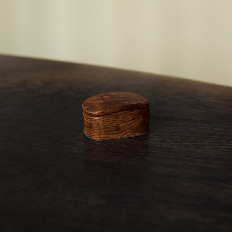 Small Dark Marble Wood Box