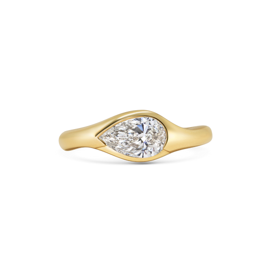 Pear Diamond Sway Ring