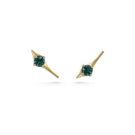 Lyra Stud Earrings - Tourmaline