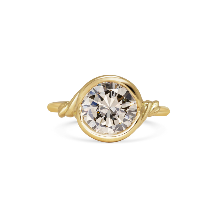 Champagne Diamond Torque Ring