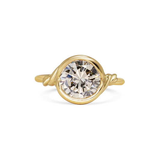 Champagne Diamond Torque Ring