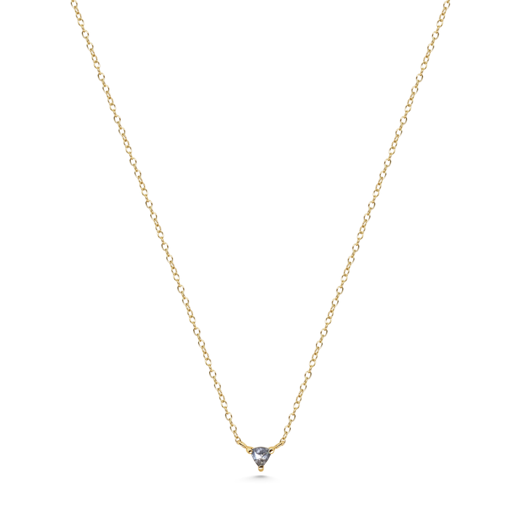 Trillion Salt & Pepper Diamond Necklace