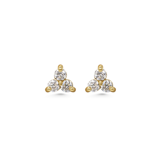 Diamond Triplet Studs