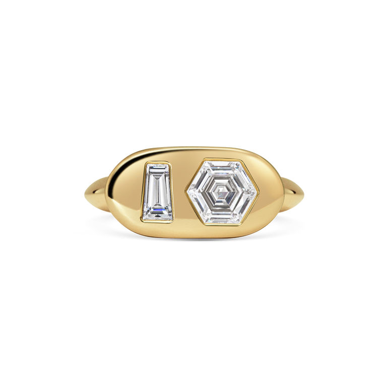 Toi et Moi Signet ring