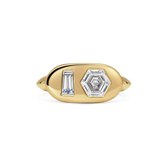 Toi et Moi Signet ring