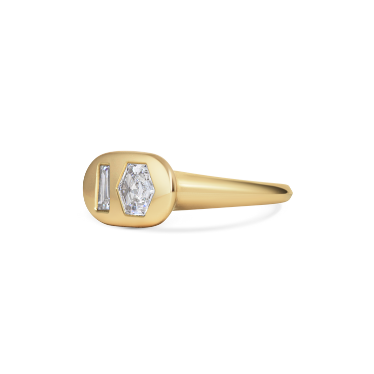Toi et Moi Signet ring