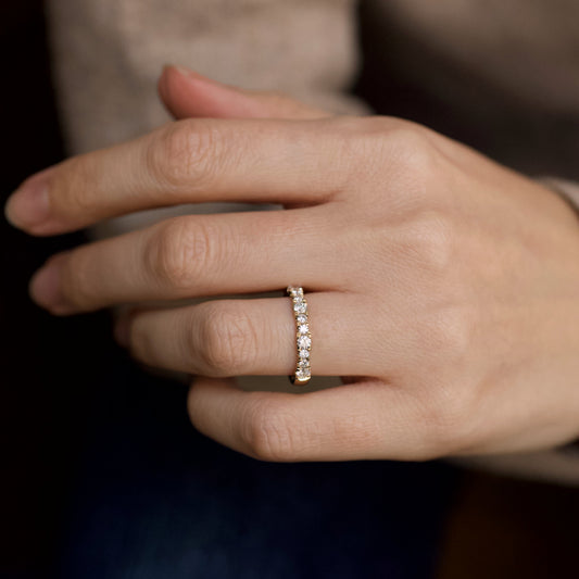 Medium Diamond Rhythm Half Eternity