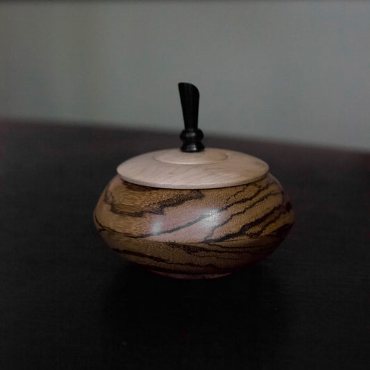 Zebrano Wood Trinket Box