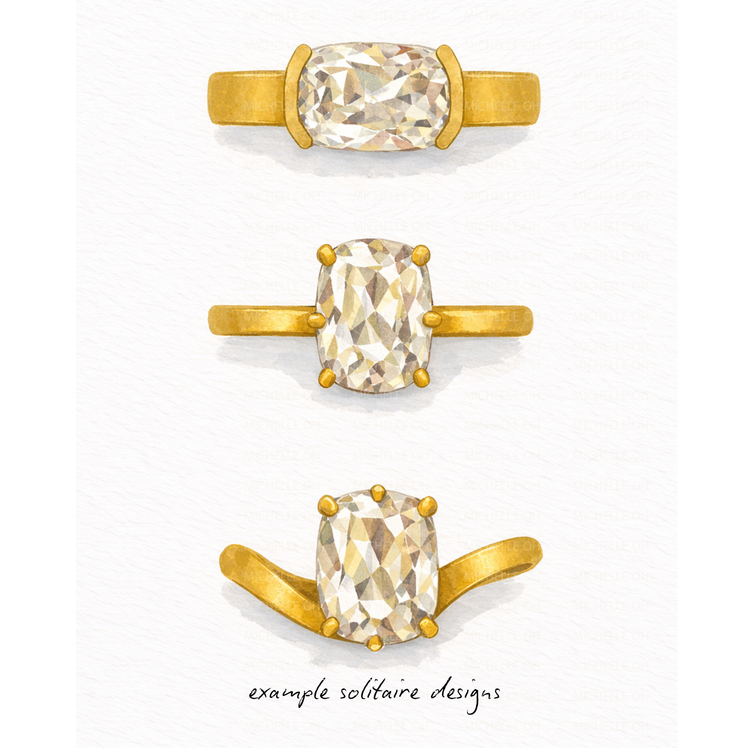 Old Mine Cut Cushion Diamond - 1.5ct