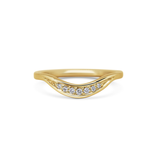 Curved Diamond Band