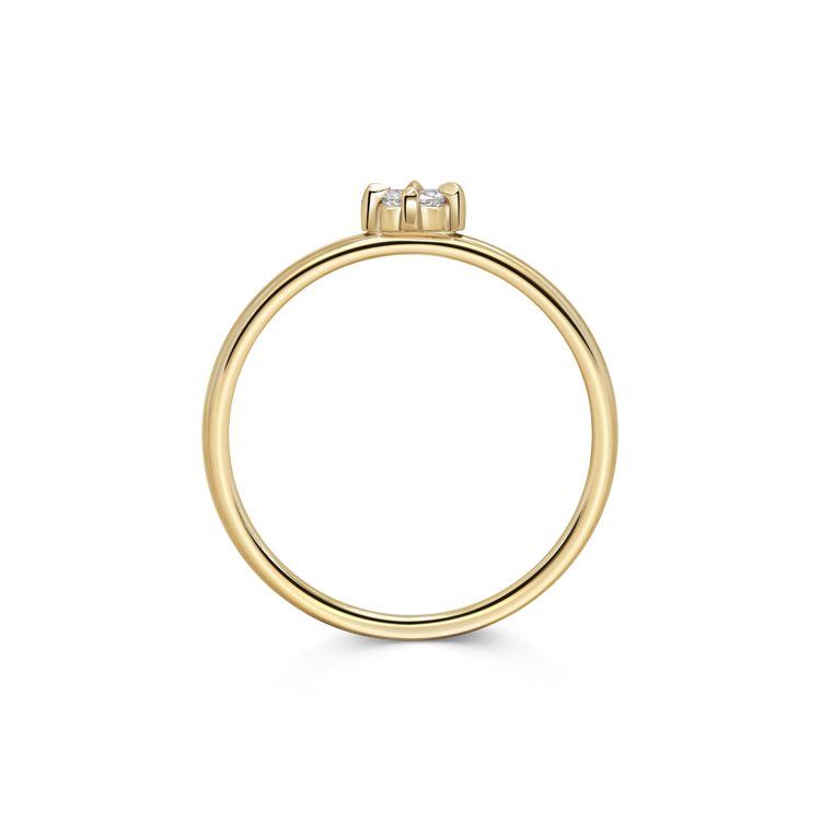 Mini Marquise Diamond Promise Ring
