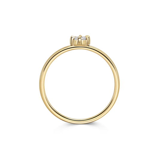 Mini Marquise Diamond Promise Ring
