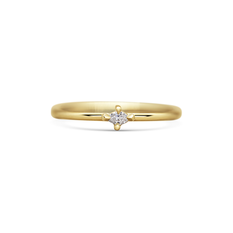 Mini Marquise Diamond Promise Ring