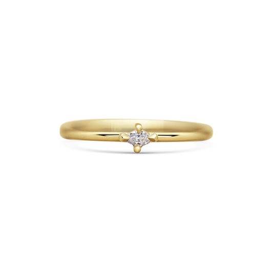 Mini Marquise Diamond Promise Ring