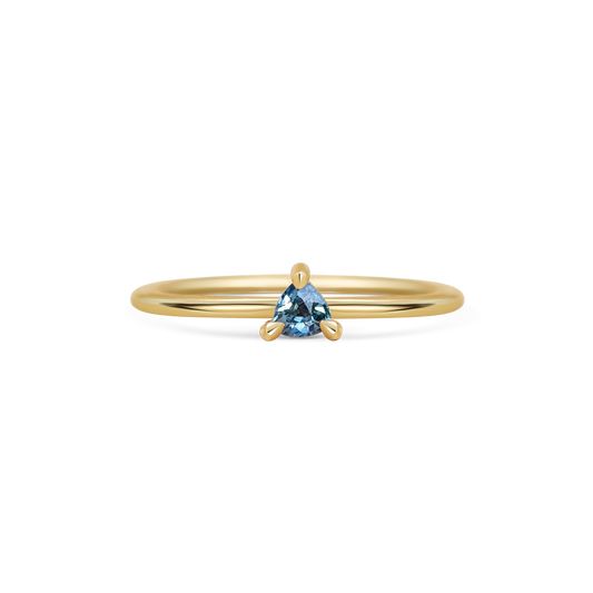 Mini Trillion Tourmaline Promise Ring