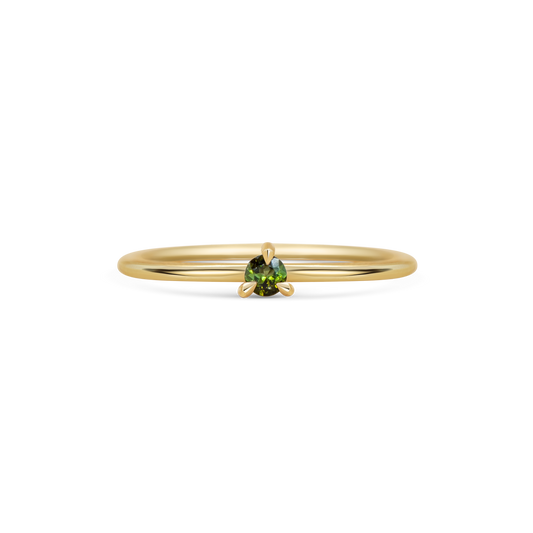Mini Round Tourmaline Promise Ring