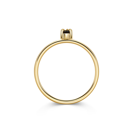 Mini Round Tourmaline Promise Ring