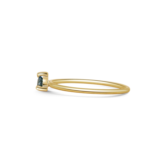 Mini Trillion Tourmaline Promise Ring