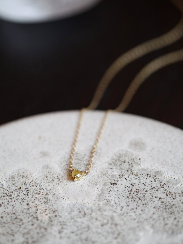 Orb Yellow Diamond Necklace
