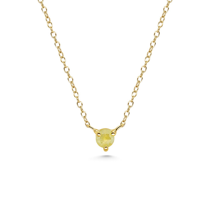 Orb Yellow Diamond Necklace
