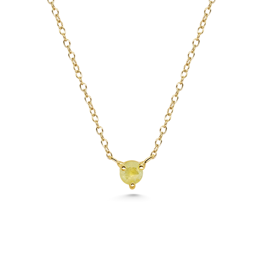 Orb Yellow Diamond Necklace