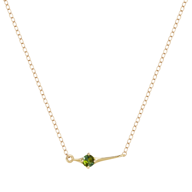 Lyra Necklace - Green Tsavorite