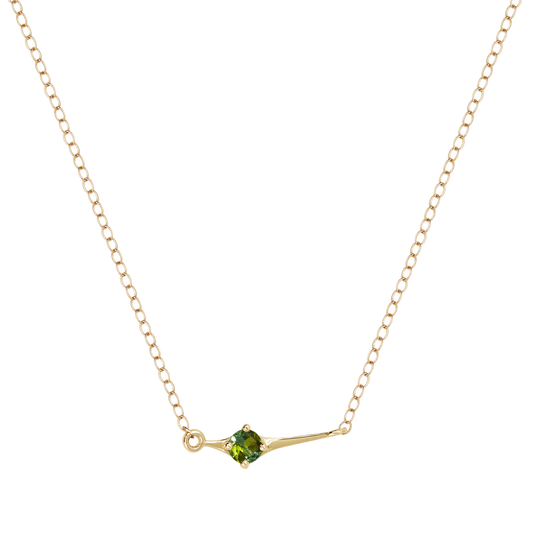 Lyra Necklace - Green Tsavorite