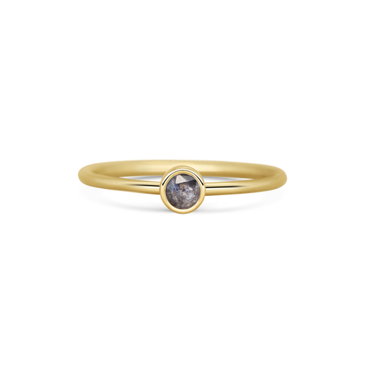 Mini Grey Diamond Promise Ring