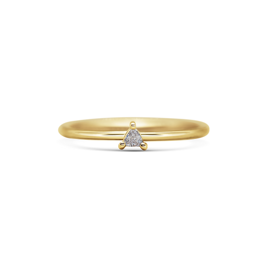 Mini Trillion Diamond Promise Ring
