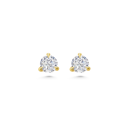 Vega White Diamond Studs